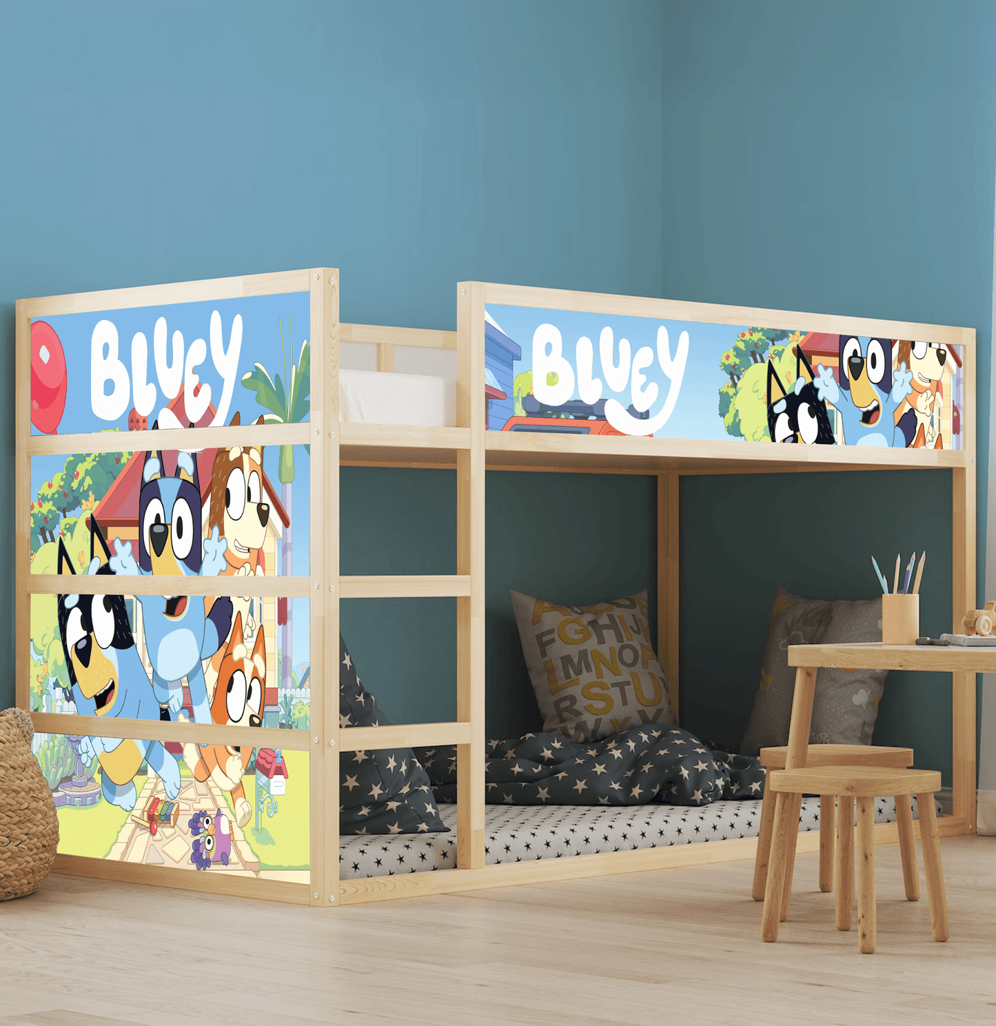 Themed IKEA Kura Bed Stickers – Transform Their Room in Minutes