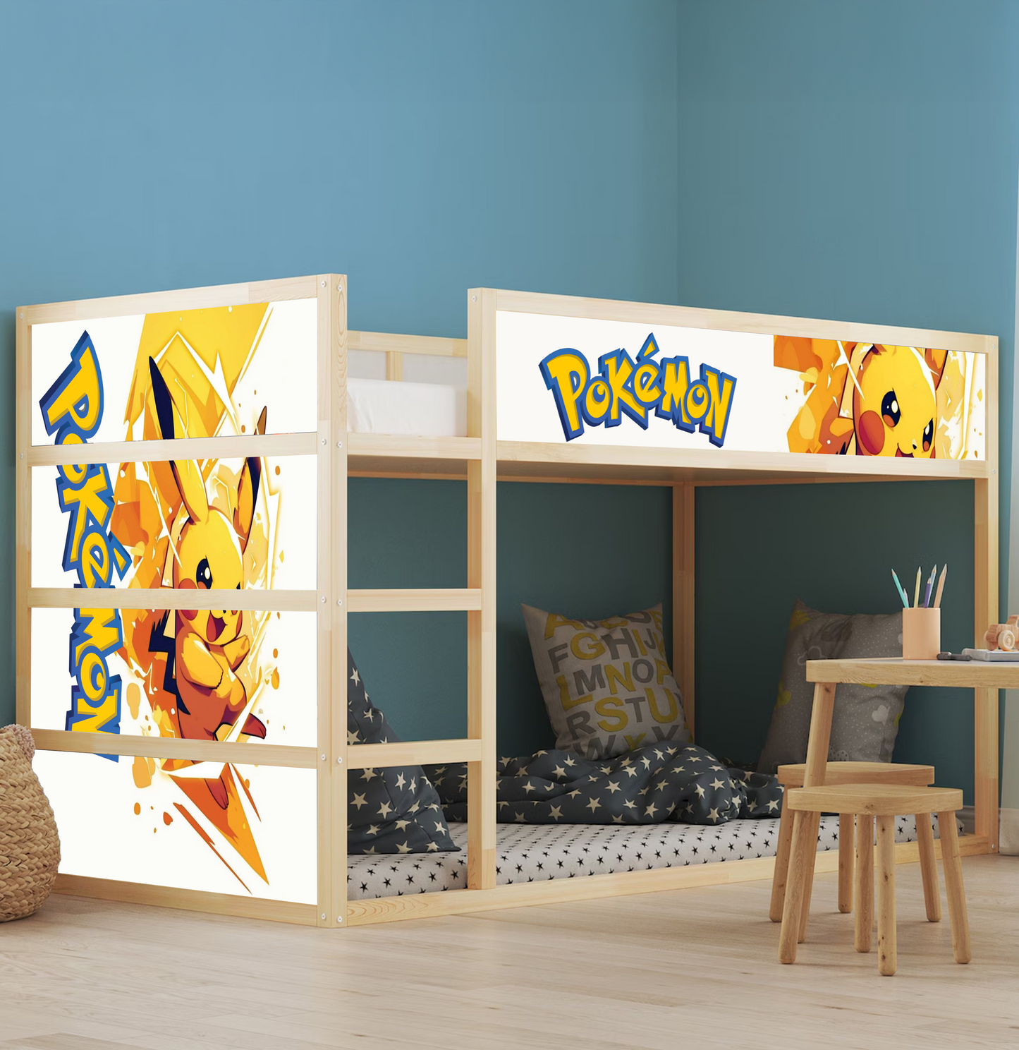 Themed IKEA Kura Bed Stickers – Transform Their Room in Minutes