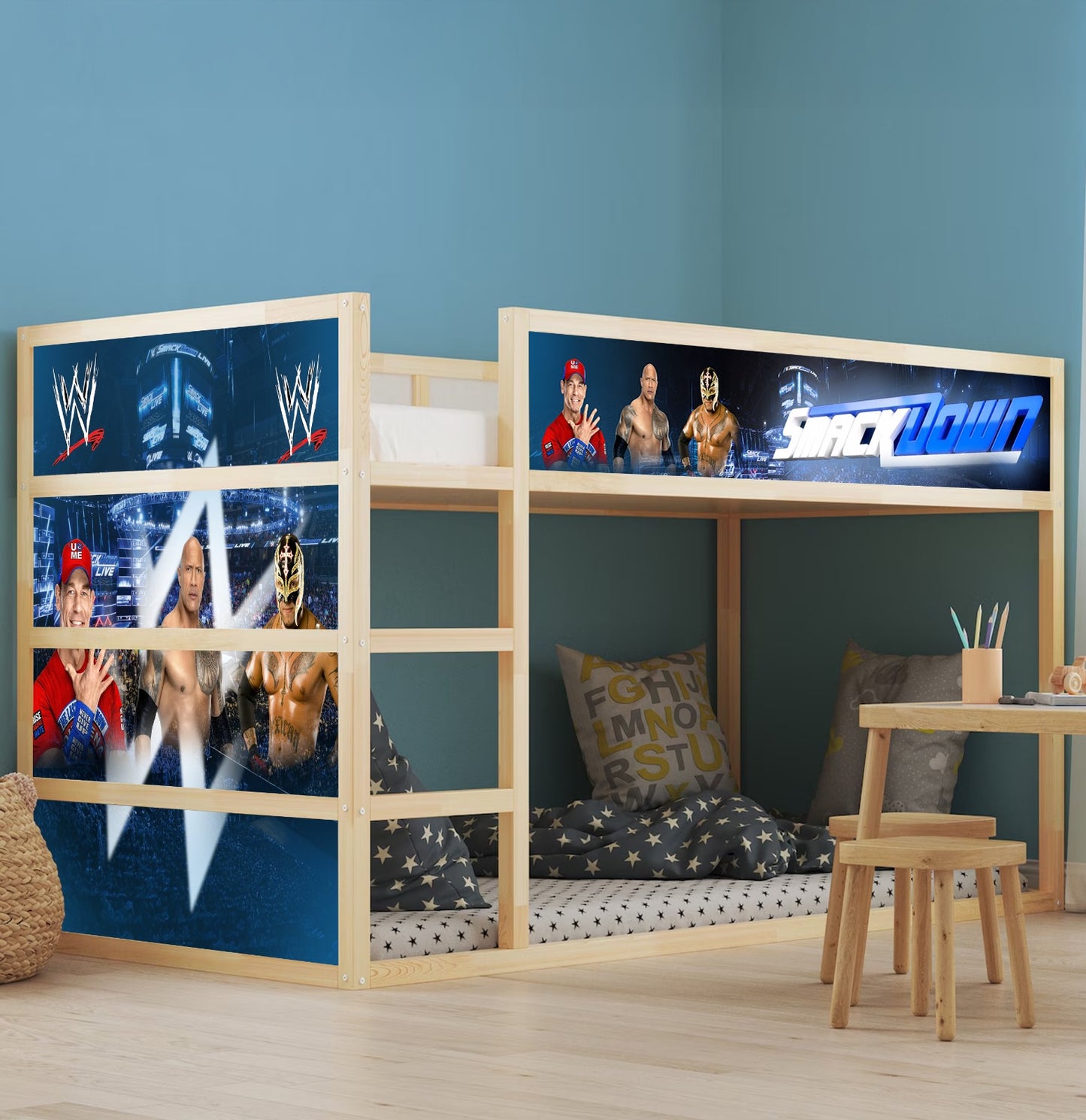 Themed IKEA Kura Bed Stickers – Transform Their Room in Minutes